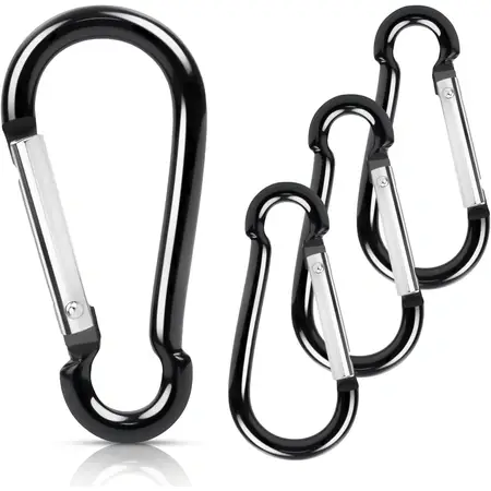 4 Pcs Replacement Flag Clips Carabiner Hooks Flagpole Hardware Attachment