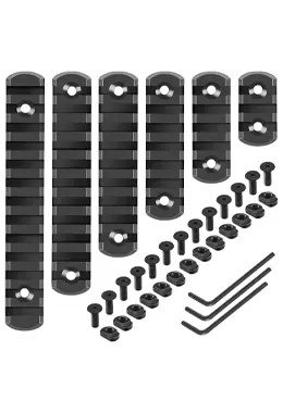 Single Picatinny Rail Section Pic Rails Adaptor with 13 T-Nuts